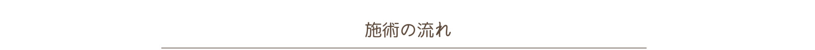 ハンス美容クリニックの施術の流れ